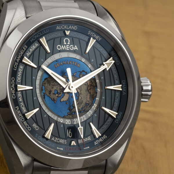 Omega Seamaster Aqua Terra 150m co-axial master chronometer gmt worldtimer